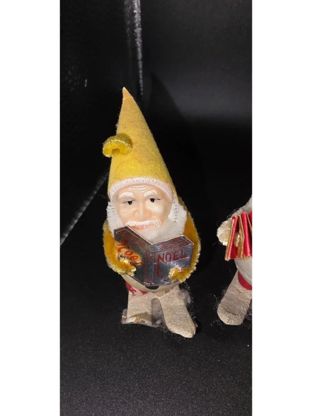 Vintage Pixie Gnome Musician Skiers Christmas Decor Made in Japan